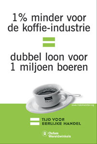 koffie-actie Wereldwinkels 2002-2003